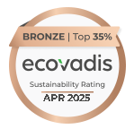 EcoVadis Sustainability Rating: Bronze-Medaille, Top 35 %, April 2025